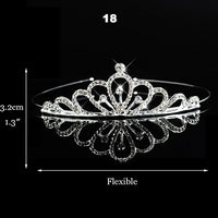 Wedding Bridal Bridesmaid Tiara Crown Headband Heart Girls Love Crystal Rhinestone Jewelry hair Accessories Bride Head Ornament