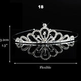 Wedding Bridal Bridesmaid Tiara Crown Headband Heart Girls Love Crystal Rhinestone Jewelry hair Accessories Bride Head Ornament