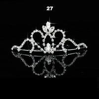 Wedding Bridal Bridesmaid Tiara Crown Headband Heart Girls Love Crystal Rhinestone Jewelry hair Accessories Bride Head Ornament