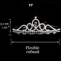 Wedding Bridal Bridesmaid Tiara Crown Headband Heart Girls Love Crystal Rhinestone Jewelry hair Accessories Bride Head Ornament