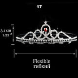Wedding Bridal Bridesmaid Tiara Crown Headband Heart Girls Love Crystal Rhinestone Jewelry hair Accessories Bride Head Ornament