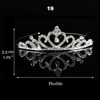 Wedding Bridal Bridesmaid Tiara Crown Headband Heart Girls Love Crystal Rhinestone Jewelry hair Accessories Bride Head Ornament