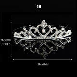 Wedding Bridal Bridesmaid Tiara Crown Headband Heart Girls Love Crystal Rhinestone Jewelry hair Accessories Bride Head Ornament
