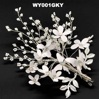 New Design Handmade Crystal Wedding Hair Accessories Tiara Headband Headpiece Simulated Pearl Bridal Hair Jewelry