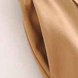 suit pants woman high waist pants sashes pockets office ladies pants fashion middle aged pink yellow pants