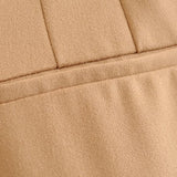 suit pants woman high waist pants sashes pockets office ladies pants fashion middle aged pink yellow pants