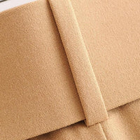 suit pants woman high waist pants sashes pockets office ladies pants fashion middle aged pink yellow pants