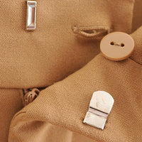 suit pants woman high waist pants sashes pockets office ladies pants fashion middle aged pink yellow pants
