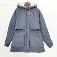 Winter Jacket Women Large Natural Fox Fur White Duck Down Coat Thick Parkas Warm Sash Tie Up Zipper Down Snow Outerwear