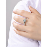 Classic 925 Sterling Silver Ring 1ct 2ct 3ct Round Brilliant Cut Simple style Engagement Anniversary Ring Exquisite Craftsmanshi