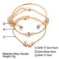 30 Styles Bohemian Bracelet Set For women Shell Star Map lotus pineapple Heart Natural stone Beads chains Bangle Boho Jewelry