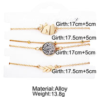 30 Styles Bohemian Bracelet Set For women Shell Star Map lotus pineapple Heart Natural stone Beads chains Bangle Boho Jewelry