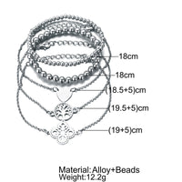 30 Styles Bohemian Bracelet Set For women Shell Star Map lotus pineapple Heart Natural stone Beads chains Bangle Boho Jewelry