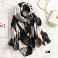 Autumn winter women beach quality shawl cotton scarf lady fashion scarves bandana pashmina wrap hijab muffler