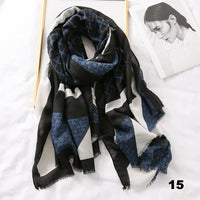Autumn winter women beach quality shawl cotton scarf lady fashion scarves bandana pashmina wrap hijab muffler
