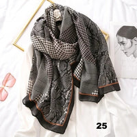 Autumn winter women beach quality shawl cotton scarf lady fashion scarves bandana pashmina wrap hijab muffler