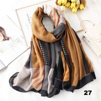Autumn winter women beach quality shawl cotton scarf lady fashion scarves bandana pashmina wrap hijab muffler