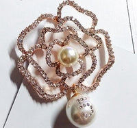 Luxury korean jewlery  style flowers Lapel Pins  pearls Brooches flower Broche Broach Jewelry for Women