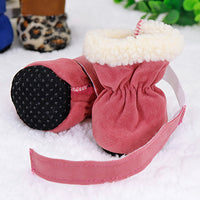 4pcs Pet Dog Shoes Waterproof Winter Dog Boots Socks Anti-slip Puppy Cat Rain Snow Booties Footwear For Small Dogs Chihuahua