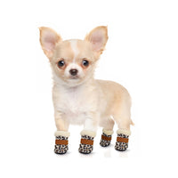 4pcs Pet Dog Shoes Waterproof Winter Dog Boots Socks Anti-slip Puppy Cat Rain Snow Booties Footwear For Small Dogs Chihuahua