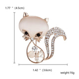 Elegant Crystal Rhinestone Butterfly Peacock Cat Owl Opal Stone Animal Brooches Pin for Women Suit Brooch Clothing Buckle