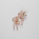 Elegant Crystal Rhinestone Butterfly Peacock Cat Owl Opal Stone Animal Brooches Pin for Women Suit Brooch Clothing Buckle