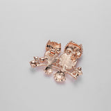 Elegant Crystal Rhinestone Butterfly Peacock Cat Owl Opal Stone Animal Brooches Pin for Women Suit Brooch Clothing Buckle