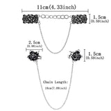 Sweater Cardigan Clip Duck-mouth Clips Flexible Beaded Pearl Pin Brooch Shawl Shirt Collar Buckles For Clothing Decoration