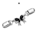 Sweater Cardigan Clip Duck-mouth Clips Flexible Beaded Pearl Pin Brooch Shawl Shirt Collar Buckles For Clothing Decoration