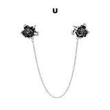 Sweater Cardigan Clip Duck-mouth Clips Flexible Beaded Pearl Pin Brooch Shawl Shirt Collar Buckles For Clothing Decoration