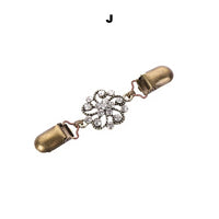 Sweater Cardigan Clip Duck-mouth Clips Flexible Beaded Pearl Pin Brooch Shawl Shirt Collar Buckles For Clothing Decoration