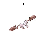 Sweater Cardigan Clip Duck-mouth Clips Flexible Beaded Pearl Pin Brooch Shawl Shirt Collar Buckles For Clothing Decoration