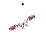 Sweater Cardigan Clip Duck-mouth Clips Flexible Beaded Pearl Pin Brooch Shawl Shirt Collar Buckles For Clothing Decoration