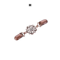 Sweater Cardigan Clip Duck-mouth Clips Flexible Beaded Pearl Pin Brooch Shawl Shirt Collar Buckles For Clothing Decoration