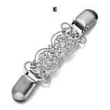 Sweater Cardigan Clip Duck-mouth Clips Flexible Beaded Pearl Pin Brooch Shawl Shirt Collar Buckles For Clothing Decoration