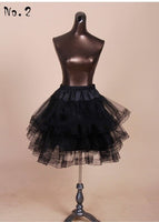 Black A-line Mermaid Wedding Petticoat Crinoline Underskirt Slip TuTu Short