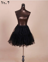 Black A-line Mermaid Wedding Petticoat Crinoline Underskirt Slip TuTu Short