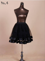 Black A-line Mermaid Wedding Petticoat Crinoline Underskirt Slip TuTu Short