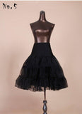 Black A-line Mermaid Wedding Petticoat Crinoline Underskirt Slip TuTu Short