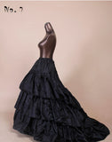 Black A-line Mermaid Wedding Petticoat Crinoline Underskirt Slip TuTu Short