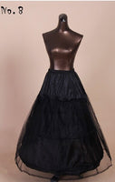 Black A-line Mermaid Wedding Petticoat Crinoline Underskirt Slip TuTu Short