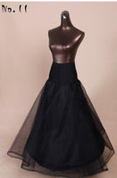 Black A-line Mermaid Wedding Petticoat Crinoline Underskirt Slip TuTu Short