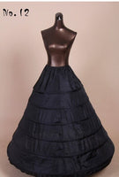 Black A-line Mermaid Wedding Petticoat Crinoline Underskirt Slip TuTu Short