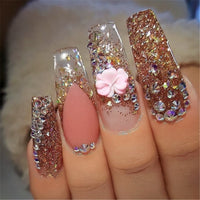 Nail Art Rhinestone Gel Glue Super Sticky Adhesive UV Gel Nail Polish Glue for DIY Nail Art Crystal Gems Jewelry Decoration