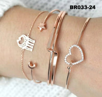 30 Styles Bohemian Bracelet Set For women Shell Star Map lotus pineapple Heart Natural stone Beads chains Bangle Boho Jewelry