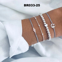 30 Styles Bohemian Bracelet Set For women Shell Star Map lotus pineapple Heart Natural stone Beads chains Bangle Boho Jewelry