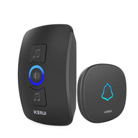 Home Security Welcome Wireless Doorbell Smart Chimes Doorbell Alarm LED light 32 Songs with Waterproof Touch Button