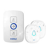 Home Security Welcome Wireless Doorbell Smart Chimes Doorbell Alarm LED light 32 Songs with Waterproof Touch Button