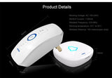 Home Security Welcome Wireless Doorbell Smart Chimes Doorbell Alarm LED light 32 Songs with Waterproof Touch Button