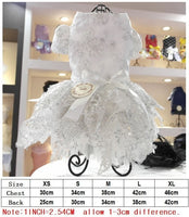Lace Princess Pet Dog Wedding Dresses Pet Tutu Skirt Puppy Cat Dress Pet Apparel XS S M L XL